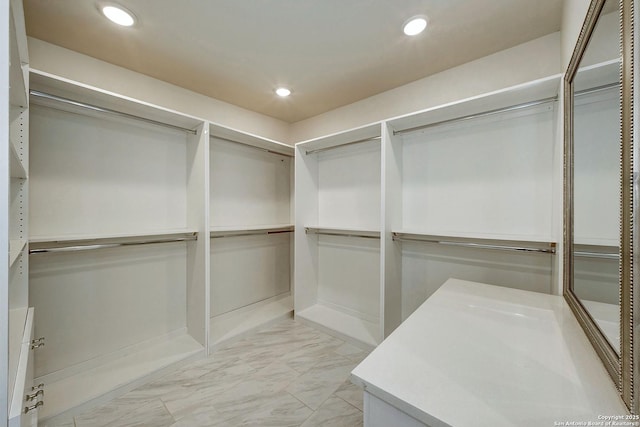 5738 Brenda Ln, San Antonio, TX 78240 - spacious closet with light marble finish flooring