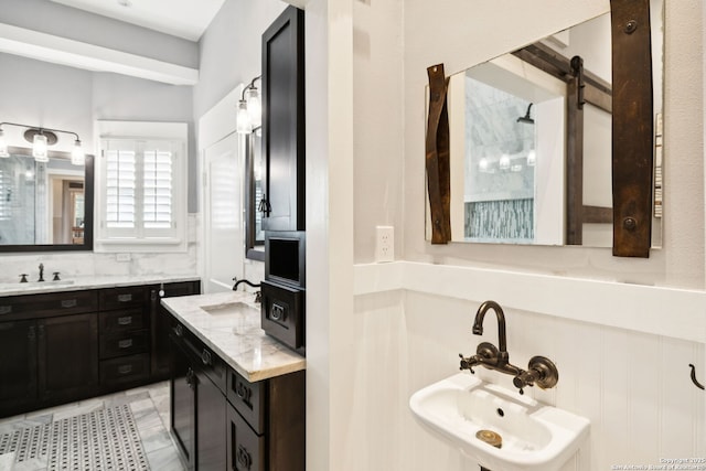 133 E Mistletoe Ave, San Antonio, TX 78212 - bathroom with two sinks
