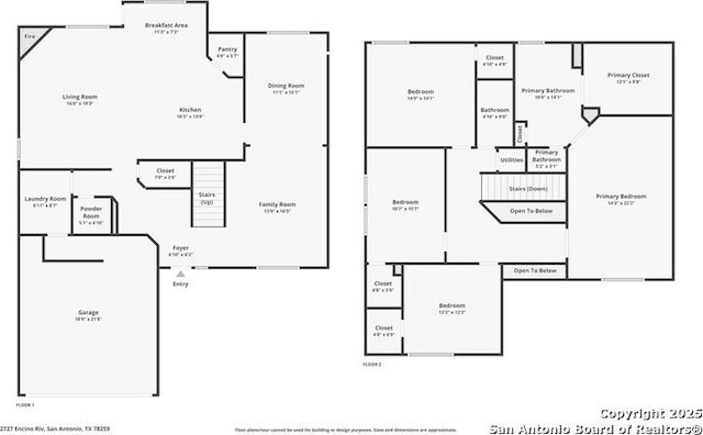 2727 Encino Riv, San Antonio, TX 78259 - view of floor plan / room layout