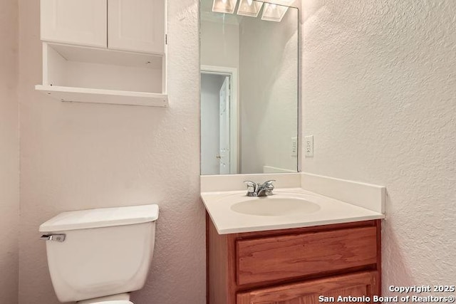 2727 Encino Riv, San Antonio, TX 78259 - bathroom featuring vanity and a textured wall