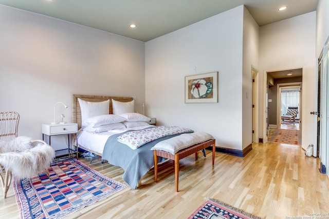 117 Saint Dennis Unit 117, San Antonio, TX 78209 - bedroom with wood finished floors and recessed lighting