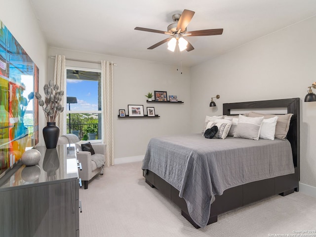 25022 Dulzura, San Antonio, TX 78261 - bedroom featuring light colored carpet and ceiling fan