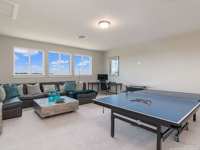 25022 Dulzura, San Antonio, TX 78261 - recreation room with light colored carpet and an office area