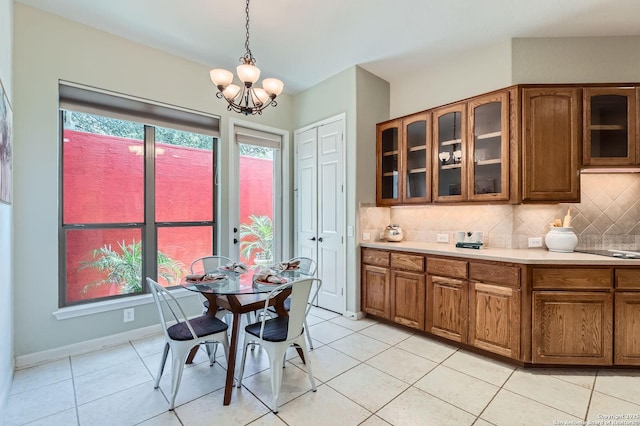 34 Roseheart, San Antonio, TX 78259 - dining space featuring a chandelier and light tile patterned floors