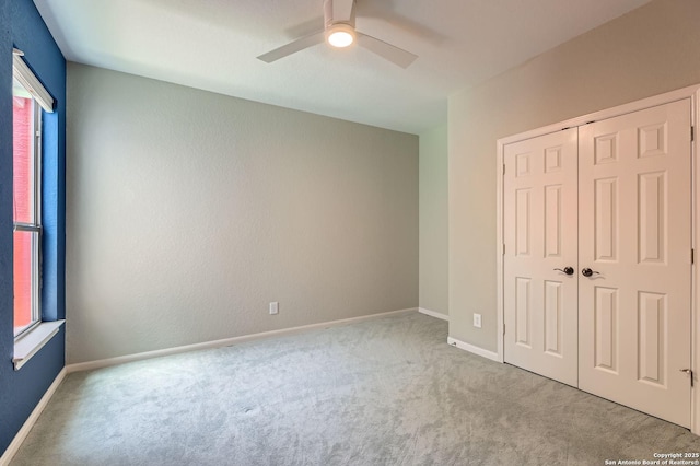 34 Roseheart, San Antonio, TX 78259 - unfurnished bedroom with carpet floors, a closet, and ceiling fan