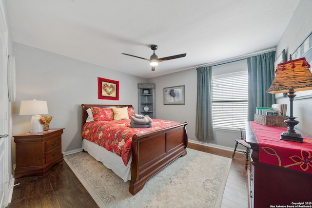 3118 Limestone, San Antonio, TX 78253 - bedroom with wood finished floors and a ceiling fan