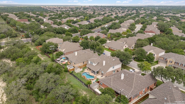 3118 Limestone, San Antonio, TX 78253 - aerial view of residential area featuring a pool area
