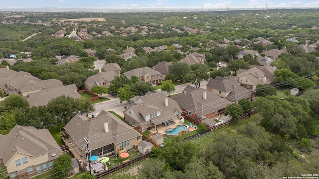 3118 Limestone, San Antonio, TX 78253 - aerial view of residential area featuring a pool area