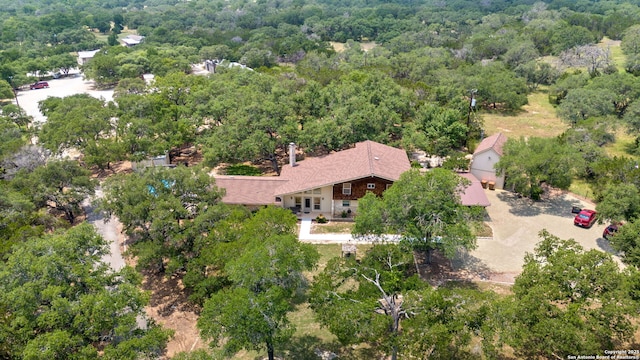 33171 Blanco Rd, Bulverde, TX 78163 - aerial view of property and surrounding area with a forest