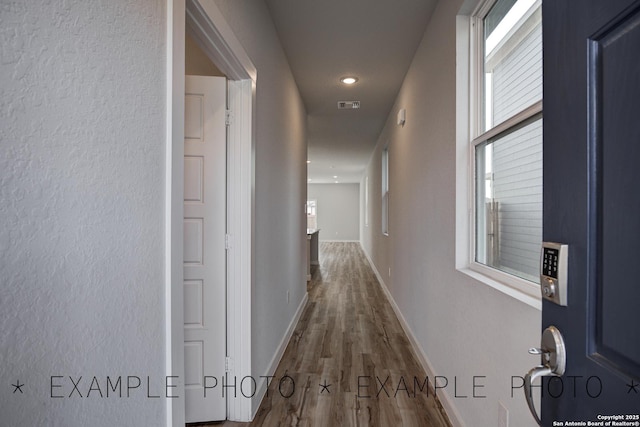 4311 Clarisse St, New Braunfels, TX 78130 - hall with wood finished floors and recessed lighting