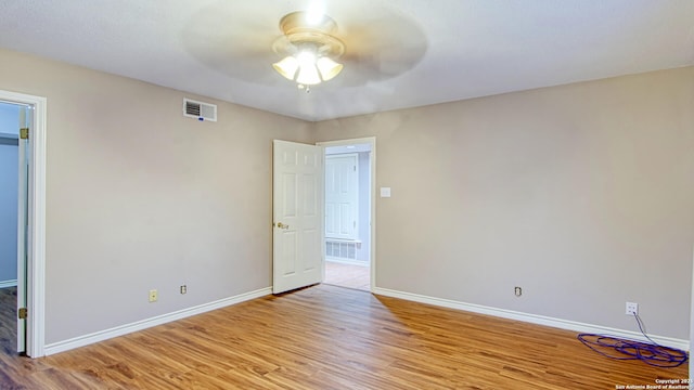 103 Weese, Pleasanton, TX 78064 - unfurnished room with ceiling fan and light wood-style floors