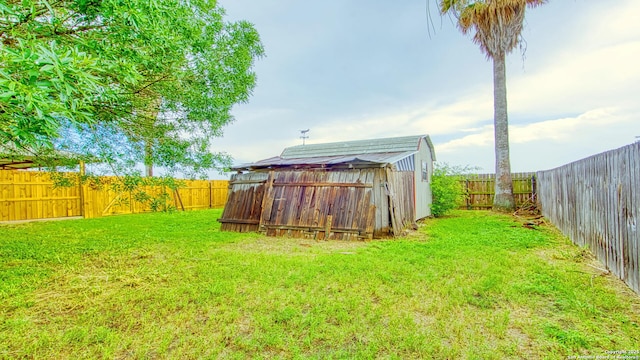 103 Weese, Pleasanton, TX 78064 - fenced backyard with a storage shed