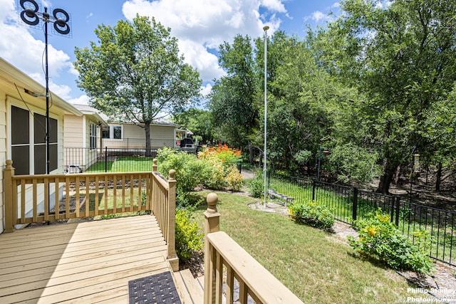 5038 Sandhill Crane, San Antonio, TX 78253 - wooden terrace with a fenced backyard