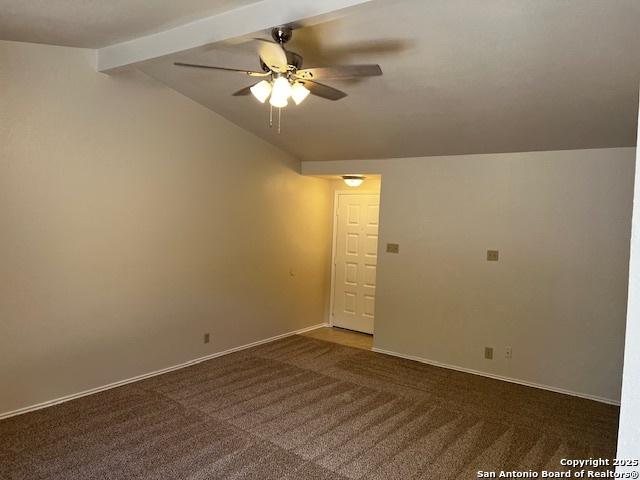 9351 Dover Rdg, San Antonio, TX 78250 - unfurnished room featuring ceiling fan and carpet