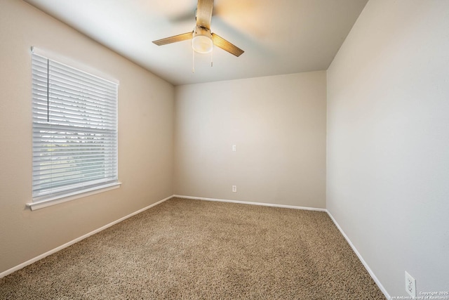 6914 Ludgate, San Antonio, TX 78239 - carpeted spare room featuring a ceiling fan and baseboards