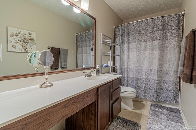 7907 Donshire, Converse, TX 78109 - bathroom with vanity and a textured ceiling