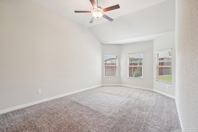 11518 Biddle, San Antonio, TX 78253 - carpeted spare room featuring a ceiling fan and vaulted ceiling