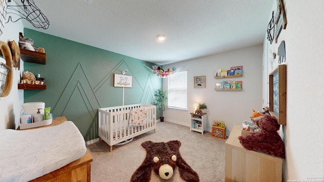 408 River Sta, Cibolo, TX 78108 - bedroom with carpet and a nursery area