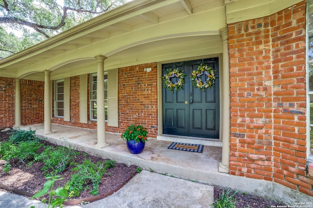 100 End Gate, Shavano Park, TX 78231 - entrance to property featuring brick siding and a porch