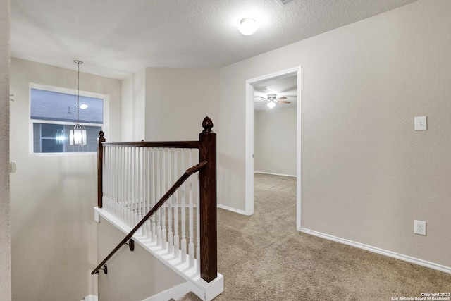 11708 Northern Star, Schertz, TX 78154 - corridor with an upstairs landing and carpet flooring