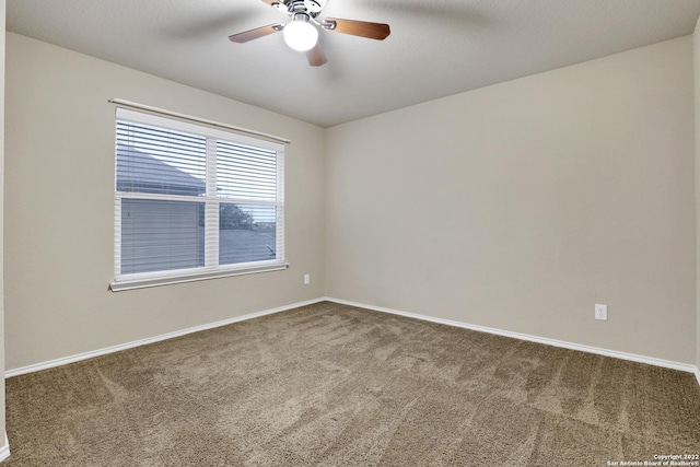 11708 Northern Star, Schertz, TX 78154 - carpeted spare room with ceiling fan and baseboards