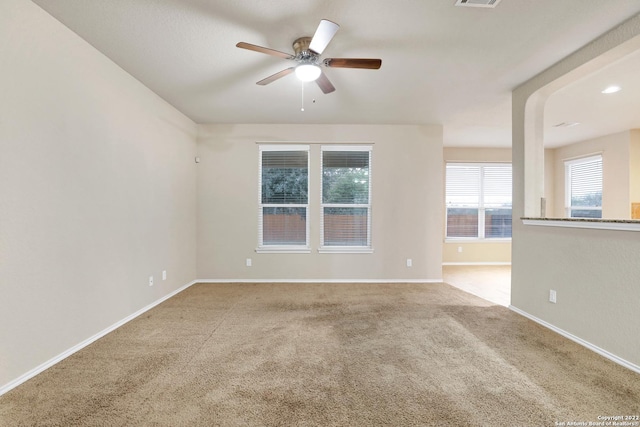 11708 Northern Star, Schertz, TX 78154 - carpeted empty room with a ceiling fan and baseboards