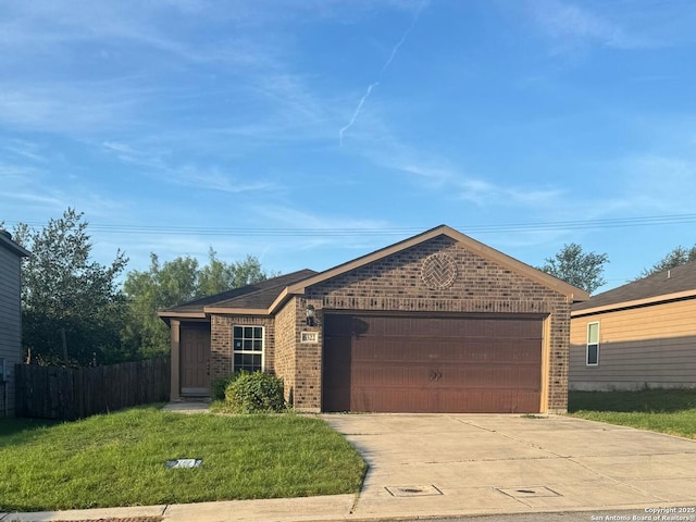 6322 Channel Vw, San Antonio, TX 78222 - ranch-style house featuring brick siding, a garage, and driveway