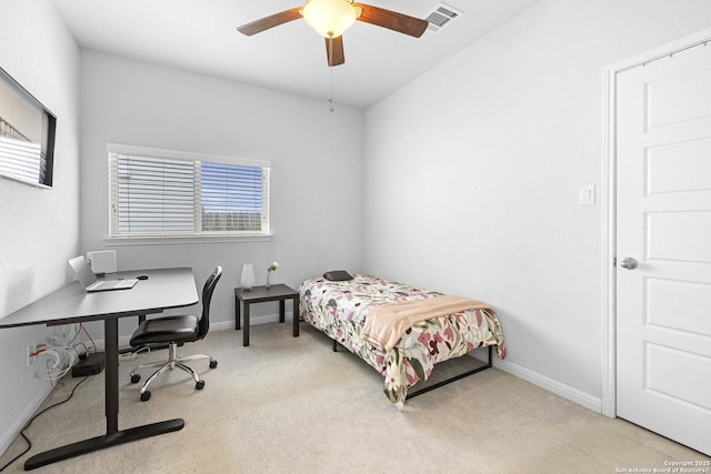 11631 Troubadour, San Antonio, TX 78245 - bedroom with carpet flooring, a desk, and ceiling fan
