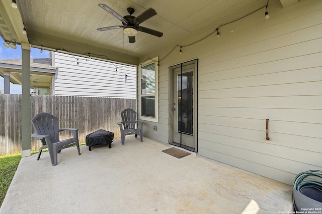 11631 Troubadour, San Antonio, TX 78245 - view of patio featuring a ceiling fan