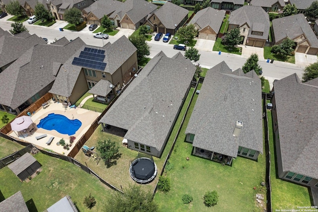 2129 Rustling Way, Seguin, TX 78155 - aerial view of residential area featuring a pool