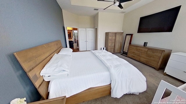 3822 Cordoba Crk, San Antonio, TX 78259 - carpeted bedroom with ceiling fan