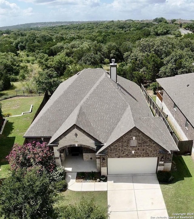 3822 Cordoba Crk, San Antonio, TX 78259 - view of subject property with a forest