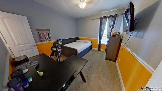 3822 Cordoba Crk, San Antonio, TX 78259 - bedroom with light colored carpet and ceiling fan