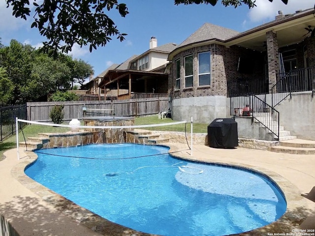 3822 Cordoba Crk, San Antonio, TX 78259 - view of swimming pool featuring a patio area and stairway