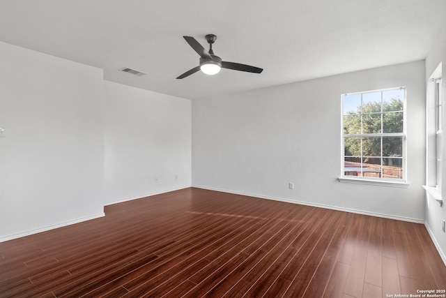 7622 Braes Stage, San Antonio, TX 78254 - spare room featuring wood finished floors and a ceiling fan