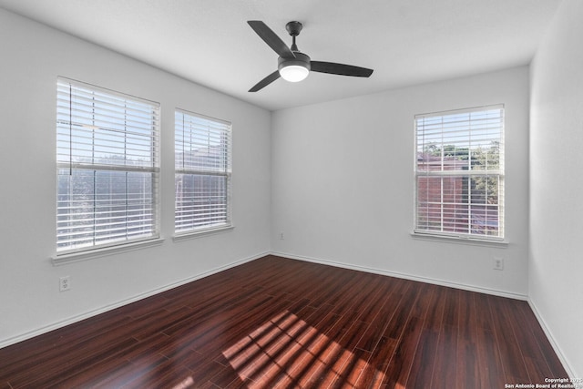 7622 Braes Stage, San Antonio, TX 78254 - empty room featuring wood finished floors and a ceiling fan