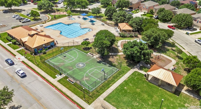 7622 Braes Stage, San Antonio, TX 78254 - aerial view of a pool area