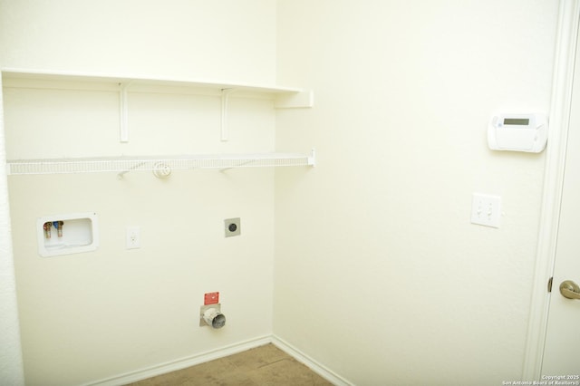 7431 Magnolia Blf, San Antonio, TX 78218 - laundry area with hookup for an electric dryer and hookup for a washing machine