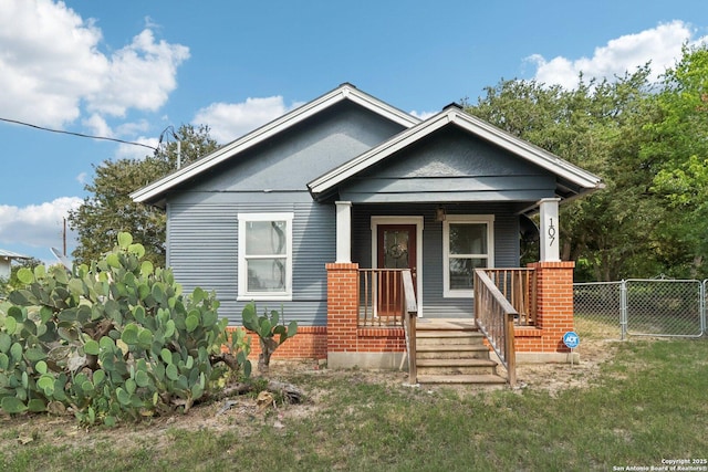 107 W Gilbert, Falls City, TX 78113 - bungalow-style home with a porch