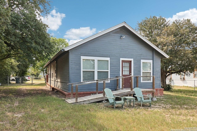 107 W Gilbert, Falls City, TX 78113 - rear view of house