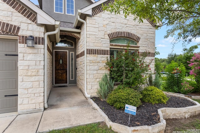 11910 Wilby, San Antonio, TX 78253 - property entrance featuring stone siding