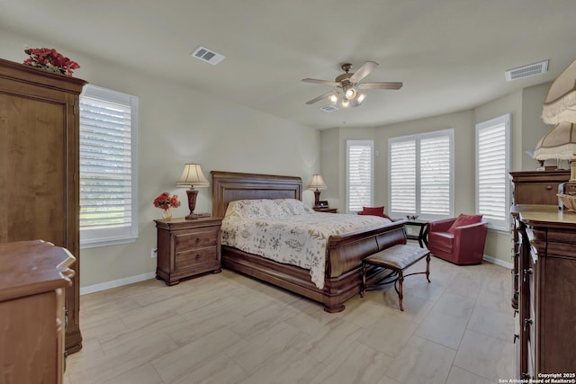 577 River Chase, New Braunfels, TX 78132 - bedroom with baseboards and a ceiling fan