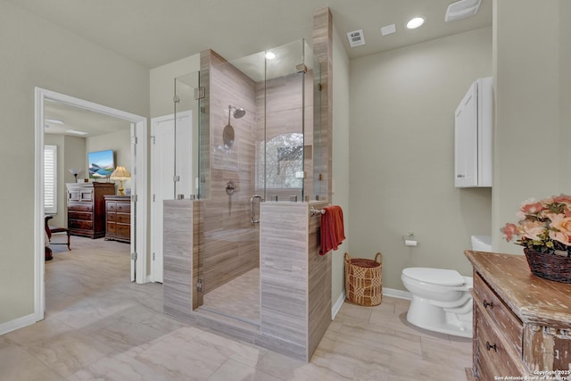 577 River Chase, New Braunfels, TX 78132 - bathroom with a stall shower and vanity