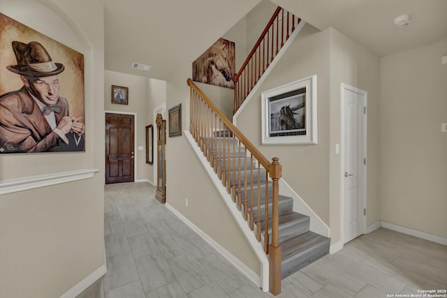 577 River Chase, New Braunfels, TX 78132 - stairway with baseboards