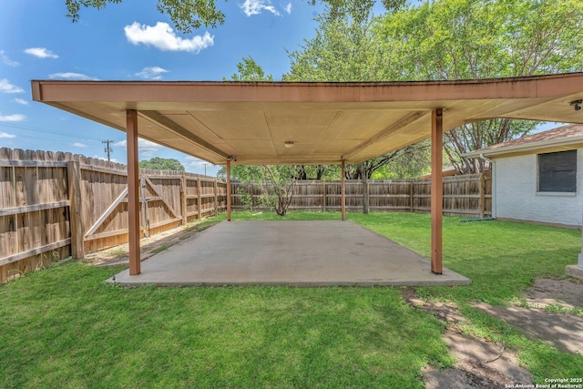 139 Navajo Cir, Cibolo, TX 78108 - fenced backyard with a patio area