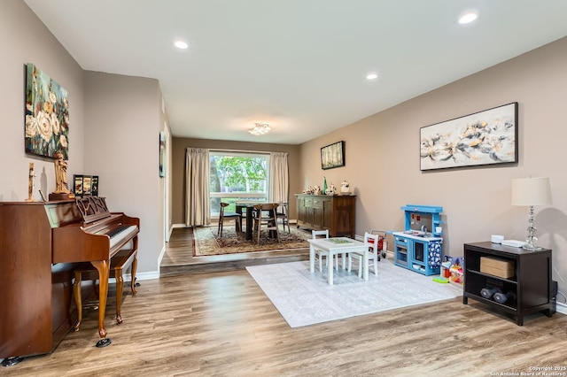 14339 Hill Prince, San Antonio, TX 78248 - dining area with wood finished floors and recessed lighting