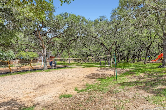 14339 Hill Prince, San Antonio, TX 78248 - view of property's community with volleyball court and view of scattered trees