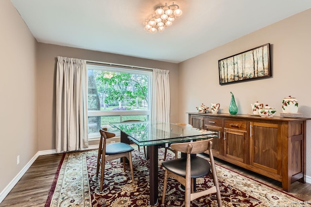 14339 Hill Prince, San Antonio, TX 78248 - dining space featuring dark wood-type flooring and baseboards