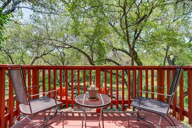 13610 Pearlstone, San Antonio, TX 78232 - view of wooden terrace