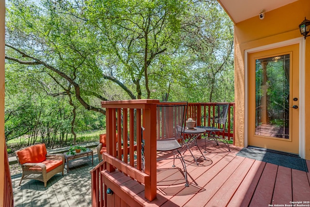 13610 Pearlstone, San Antonio, TX 78232 - deck featuring outdoor lounge area